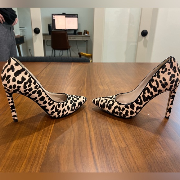 Leopard print faux cowhide heels - Picture 5 of 5